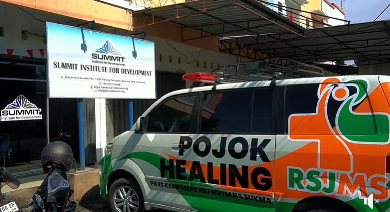 Pojok Healing di Kantor Summit Institute for Development (SID)